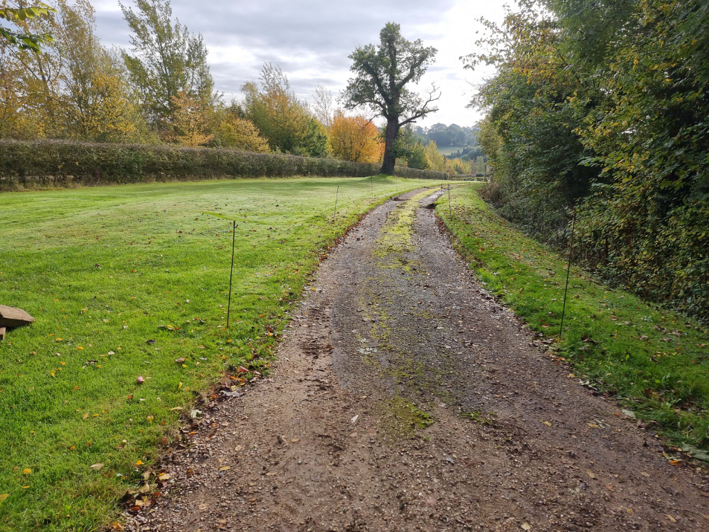 This is a large driveway which is just about to have a tar and chip driveway installed on by Wickham Market Driveways